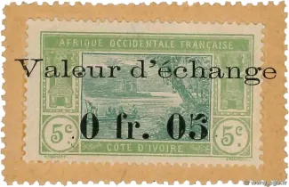 Ivory Coast 5 Centimes, 1920 image