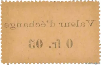 Ivory Coast 5 Centimes, 1920 reverse