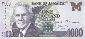 Jamaica 1.000 Dollars, 2001 image