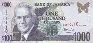 Jamaica 1.000 Dollars, 2002 image