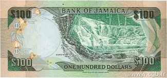 Jamaica 100 Dollars, 1991-1993 reverse