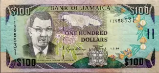Jamaica 100 Dollars, 2000 image
