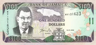 Jamaica 100 Dollars, 2004 image