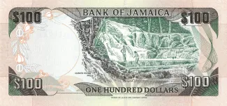 Jamaica 100 Dollars, 2001-2004 reverse