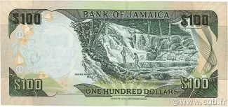 Jamaica 100 Dollars, 2005-2011 reverse