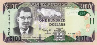 Jamaica 100 Dollars, 2021 image
