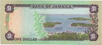 Jamaica 1 Dollar, 1976 reverse
