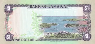 Jamaica 1 Dollar, 1985-1990 reverse