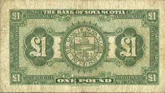 Jamaica 1 Pound, 1930 reverse