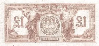 Jamaica 1 Pound, 1938 reverse