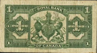 Jamaica 1 Pound, 1938 reverse