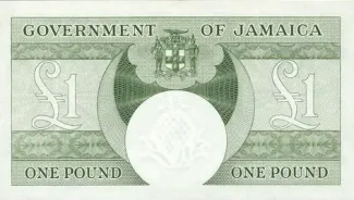 Jamaica 1 Pound, 1960 reverse