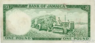 Jamaica 1 Pound, 1964 reverse