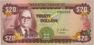 Jamaica 20 Dollars, 1976 image
