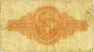 Jamaica 2 Shillings, 1918 reverse