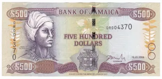 Jamaica 500 Dollars, 2021 image