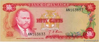 Jamaica 50 Cents, 1970 image