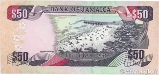 Jamaica 50 Dollars, 2000-2004 reverse