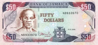 Jamaica 50 Dollars, 2010 image
