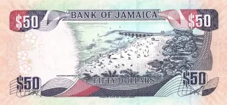 Jamaica 50 Dollars, 2005-2010 reverse