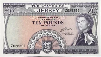 Jersey 10 Pounds, 1963 obverse