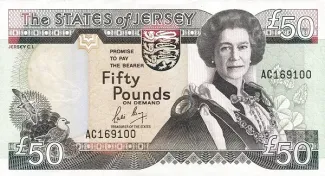 Jersey 50 Pounds, 1989 obverse