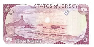 Jersey 5 Pounds, 1989 reverse