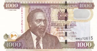 Kenya 1.000 Shillings, 2003-2010 obverse