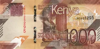Kenya 1.000 Shillings, 2019-2024 obverse
