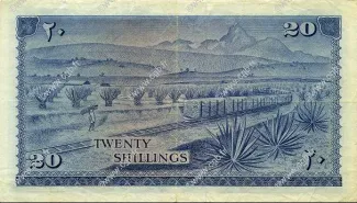 Kenya 20 Shillings, 1966-1968 reverse