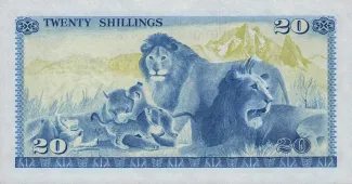 Kenya 20 Shillings, 1978 reverse