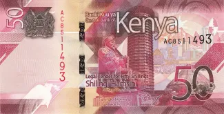 Kenya 50 Shillings, 2019-2024 obverse