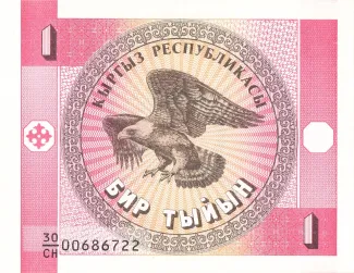 Kyrgyzstan 1 Tyiyn, 1993 obverse