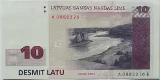 Latvia 10 Latu, 2000 image