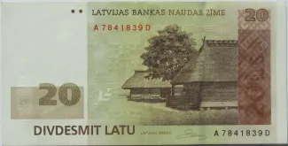 Latvia 20 Latu, 2004 image