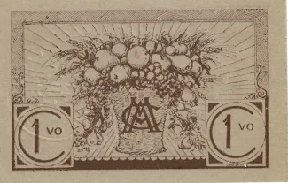Leiria, District of 1 Centavo, reverse