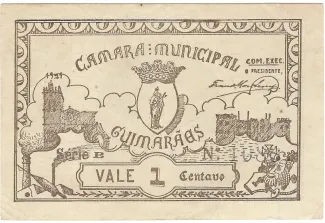 Leiria, District of 1 Centavo, 1921 obverse