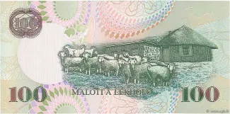 Lesotho 100 Maloti, 1999-2009 reverse