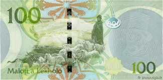 Lesotho 100 Maloti, 2010-2013 reverse