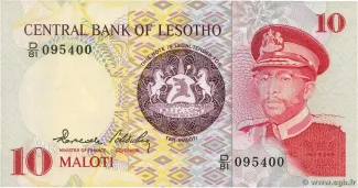 Lesotho 10 Maloti, 1981