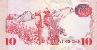Lesotho 10 Maloti, 1990 reverse