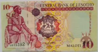 Lesotho 10 Maloti, 2000-2009