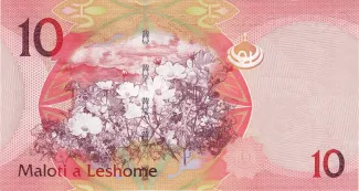 Lesotho 10 Maloti, 2010-2013 reverse