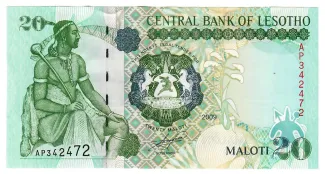 Lesotho 20 Maloti, 1994-2009