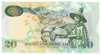 Lesotho 20 Maloti, 1994-2009 reverse