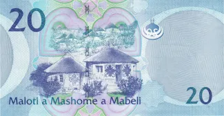 Lesotho 20 Maloti, 2010-2019 reverse