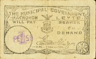 Leyte 1 Peso, 1941 image