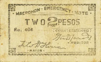 Leyte 2 Pesos, 1941-1945 reverse