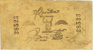 Leyte 5 Centavos, 1941-1945 reverse