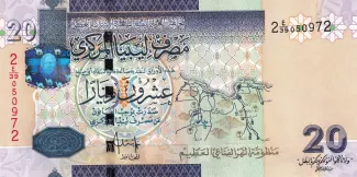 Libya 20 Dinars, 2009 image